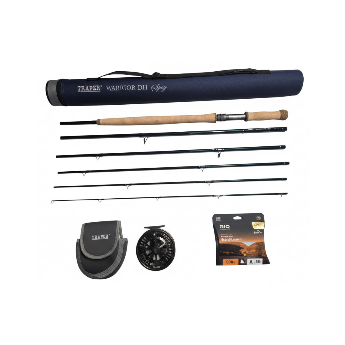 CRK - Traper Warrior DH Spey Fliegenruten-Set #7